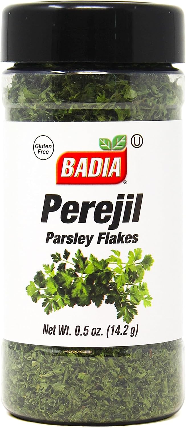 Badia Parsley Flakes, 0.5 oz – Fresh Herbal Flavor & Color for Soups, Sauces, Pasta & Everyday Cooking