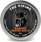Badass Beard Care Balm For Men - The Viking Scent, 2 Ounce - All Natural Ingredients, Keeps Beard and Mustache Full, Soft and Healthy