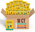 Hippeas Chickpea Puffs, Variety Pack: Vegan White Cheddar, Nacho Vibes, Barbecue, Sriracha, 0.8 Ounce (Pack of 18), 3g Protein, 2g Fiber, Vegan, Gluten-Free, Crunchy, Plant Protein Snacks