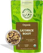 Worldwide Botanicals Organic Licorice Root – 8 oz – 100% Glycyrrhiza glabra –Palo Dulce, Regaliz – Cut & Sift, Naturally Sweet and Soothing, Harmonizing Tea – 8 ounces
