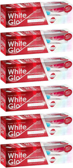White Glo Extra Strength Whitening Toothpaste Professional Choice (100ml) - Pack of 6