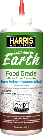 HARRIS Diatomaceous Earth Food Grade, Half Pound with Easy Application Puffer Tip