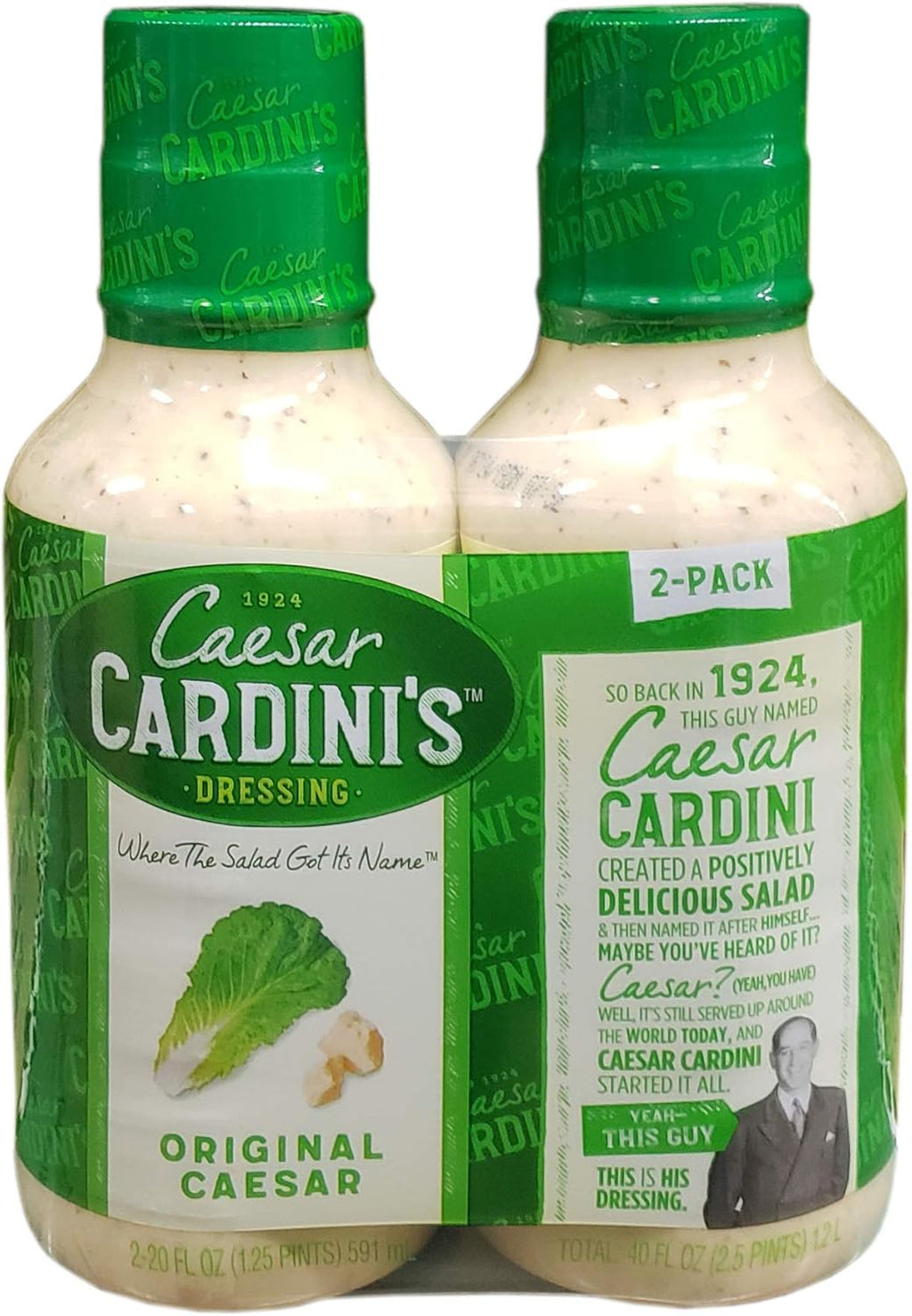Cardini Caesar Dressing, 20 Fl Oz (Pack of 2)