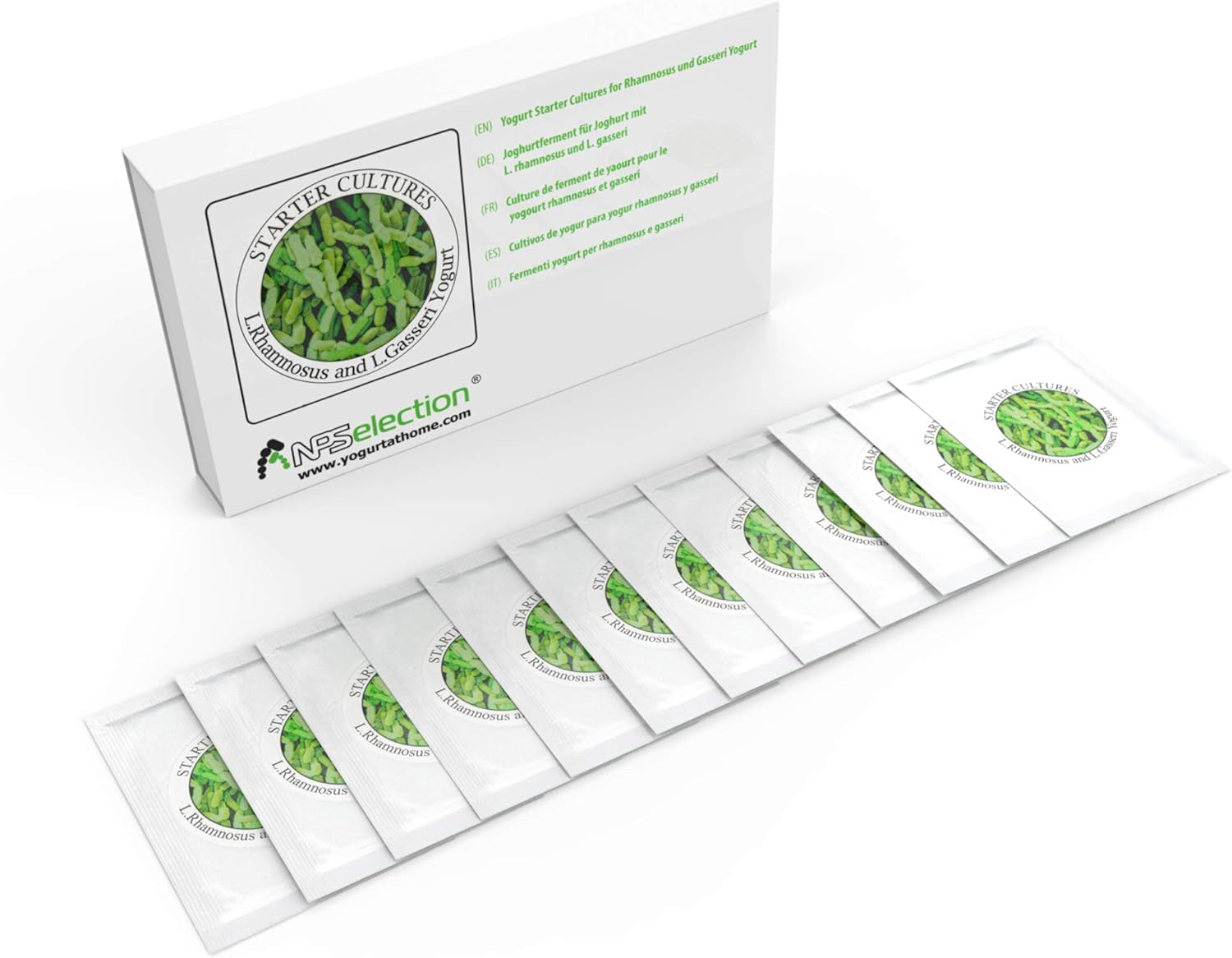 Yogurt Starter Cultures - Pack of 12 Freeze-Dried Sachets for Lactobacillus Rhamnosus and L.Gasseri Yogurt (12 sachets Pack)