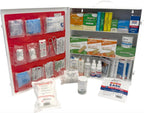 ProStat First Aid 3-Shelf ANSI/OSHA Class A Industrial First Aid Cabinet (Model 8213SP) – Fully Stocked Steel Kit for 100–150 People – Workplace, Warehouse, Construction, Office Safety Compliance Kit