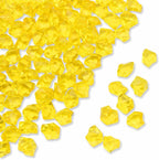 PMLAND Clear Fake Ice Rocks – 180 Pcs Large Yellow Acrylic Gems Crushed Plastic Diamonds Vase Filler for Centerpieces, Theme Décor, Holidays, Parties, Aquarium & Table Scatter