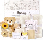 Get Well Soon Gift Basket for Women, Chemo Care Package for Women After Surgery, Thinking of You Sympathy Gift Basket, Spa Gift Set for Her, Hug in a Box with Blanket, Mug, Teddy Bear, Aromatherapy