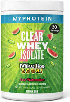 Myprotein Clear Whey Isolate Protein Powder, 20 Servings (1.1lbs) Fruity Mike and IKE Sour Watermelon Drink Mix, 20g Protein per Serving, Daily Drink for Superior Performance