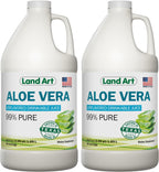 Pure Aloe Vera Juice Unflavored – Cold-Processed - 99.7% Organic Aloe Vera Inner Fillet from Fresh Texas Leaves – Supports Digestive Comfort & Natural Wellness – 64 fl oz (Pack of 2)