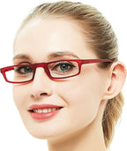 OCCI CHIARI Womens Reading Glasses TR90 Reader For Men 1.0 1.25 1.5 1.75 2.0 2.25 2.5 2.75 3.0 3.5 4.0 5.0 6.0 (Red,250)