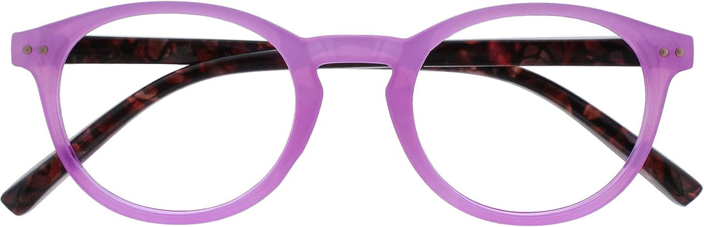 OPULIZE Zen Reading Glasses Cool Round Frame Spring Hinges Scratch Resistant Mens Womens