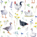 20 Napkins Animal Motifs Chickens and Geese as Table Decoration Paper Napkins with Motif Also for Decoupage and Decoupage 33 x 33 cm