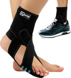AFO Foot Drop Brace for Walking, Plantar Fasciitis Night Splint, Ankle Foot Orthosis, Drop Foot Brace w/Arch Support Relief Pain for TBI, ALS, MS Stroke, Fracture, Spinal Cord Injury Right
