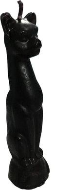 Vrinda ® Cat Figure Spell Candle | Handcrafted 5" Ritual Candle | Wicca Spells Candle | Great for Halloween, Birthdays - Black Mystical Candle, Approx 5.5"x1.5" Size
