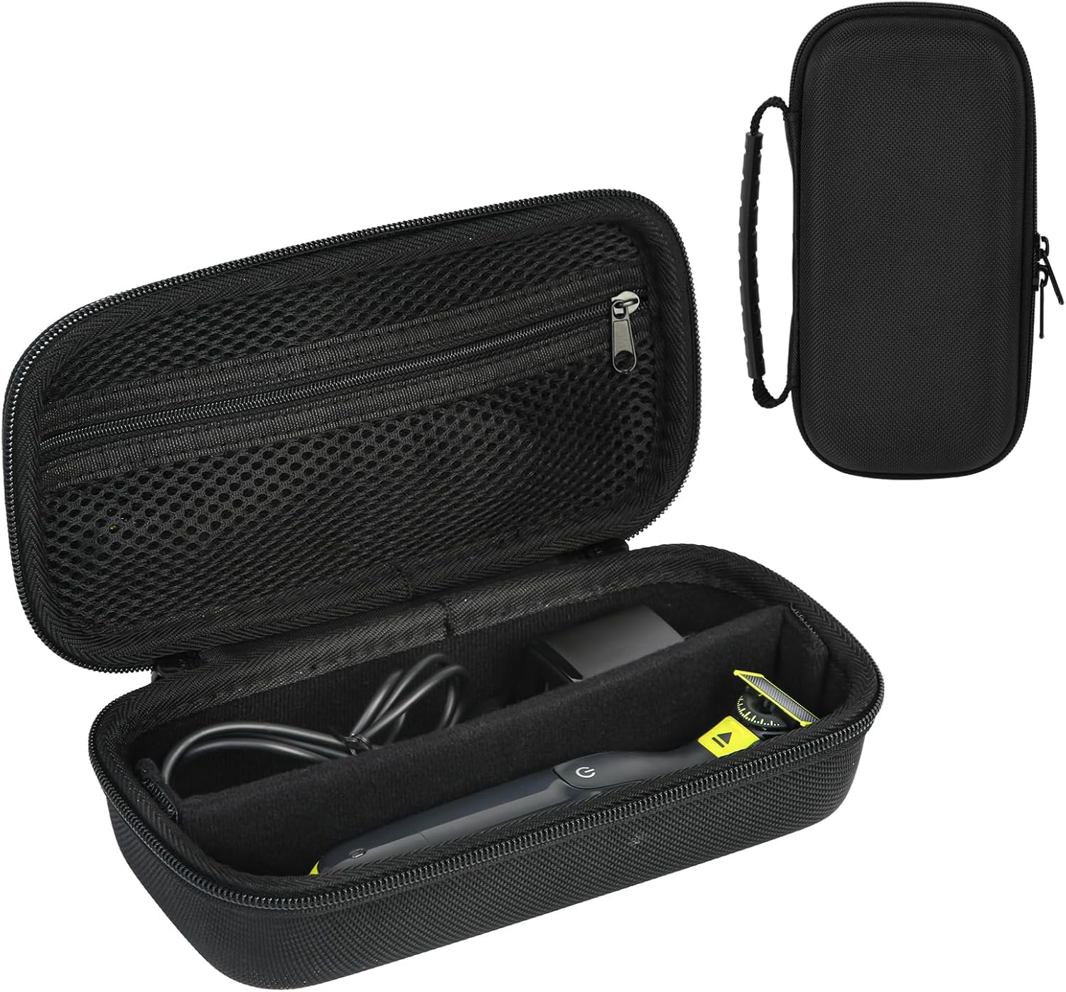 SLODE Hard Travel Case for Philips Norelco OneBlade QP2520 QP2530 QP2724 QP2834 QP2620 QP2630 QP1924 with Handle,Carrying Bag for Hybrid Electric Trimmer and Shaver (Black)