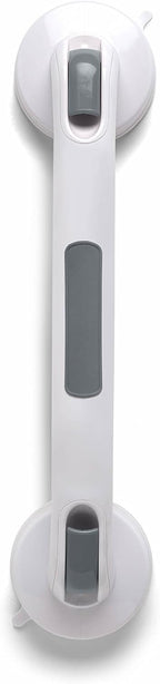 Medline Bath Safety Suction Cup Assist Bar, 12 Inch - Secure Grip, Easy Installation, Ideal for Medical Patients, Hospitals, Nursing Homes, White