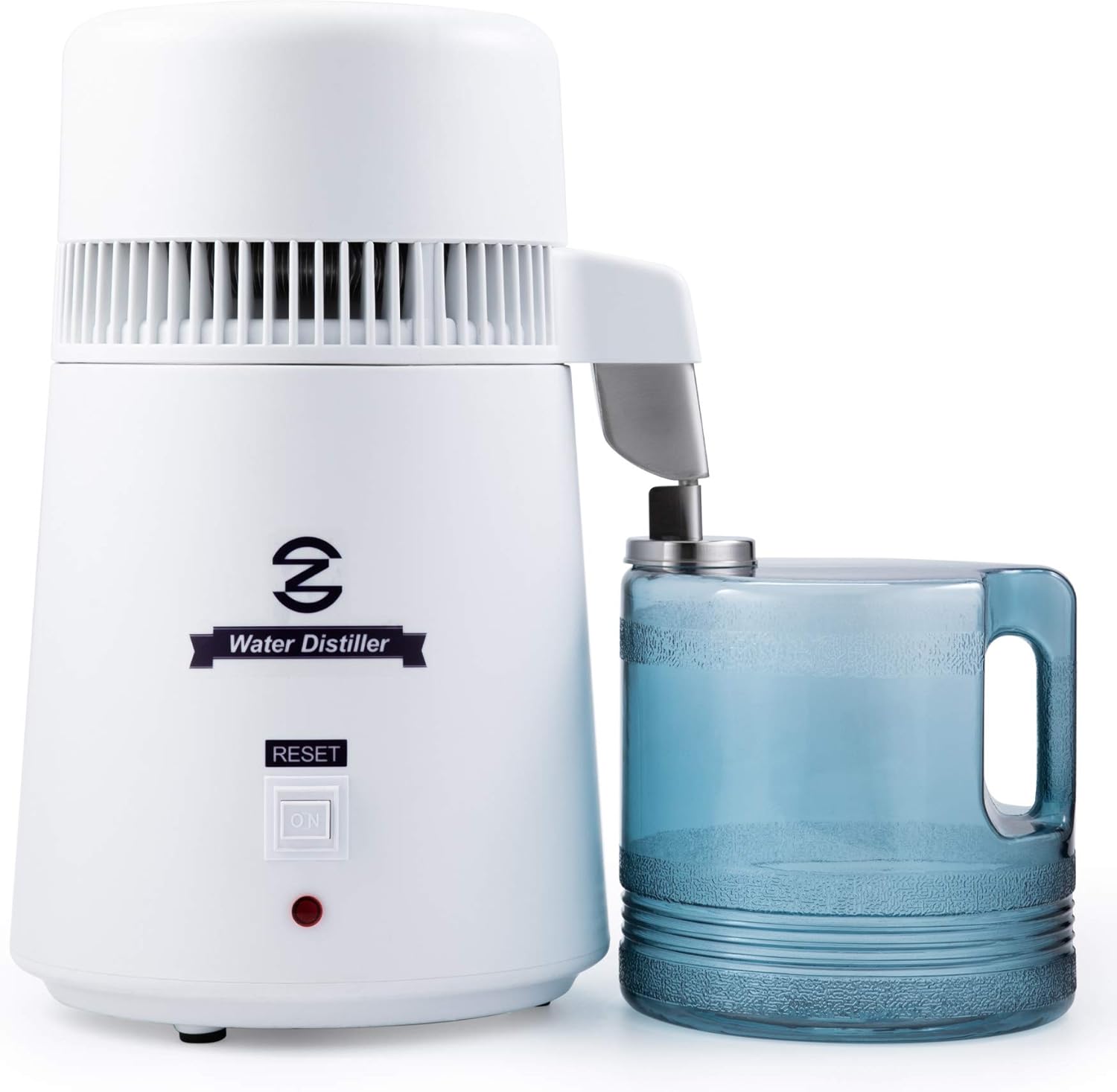 CO-Z Distilled Water Maker, 1 Gallon Water Distiller, 4L Home Countertop Water Distiller Machine, Table Desktop Water Distill Distilling Purifier Purification Filter, Home Pure Clean Water Device