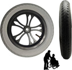 12 Inch Inflatable Wheelchair Rear Wheel, 310x50-203 Replacement Rubber Tire, Electric Wheelchair Wheel Accessories