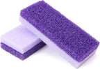 Foot Pumice Stone 2 Pack Pedicure Stone for Feet Pumice Sponge for Feet Callus Remover and Scrubber Double Sided Pedicure Foot Pumice Stone for Feet and Heels Callus and Dead Skins (Purple)