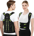 Back Brace Posture Corrector for Women and Men, Full Back Support Straps Straightener, Hunchback Improve Posture-Shoulder, Lumbar and Upper Lower Back Pain Relief (Black, M)
