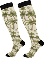 SUABO Compression Sock for Women Men Knee High Socks Circulation Long Socks for Running Travel