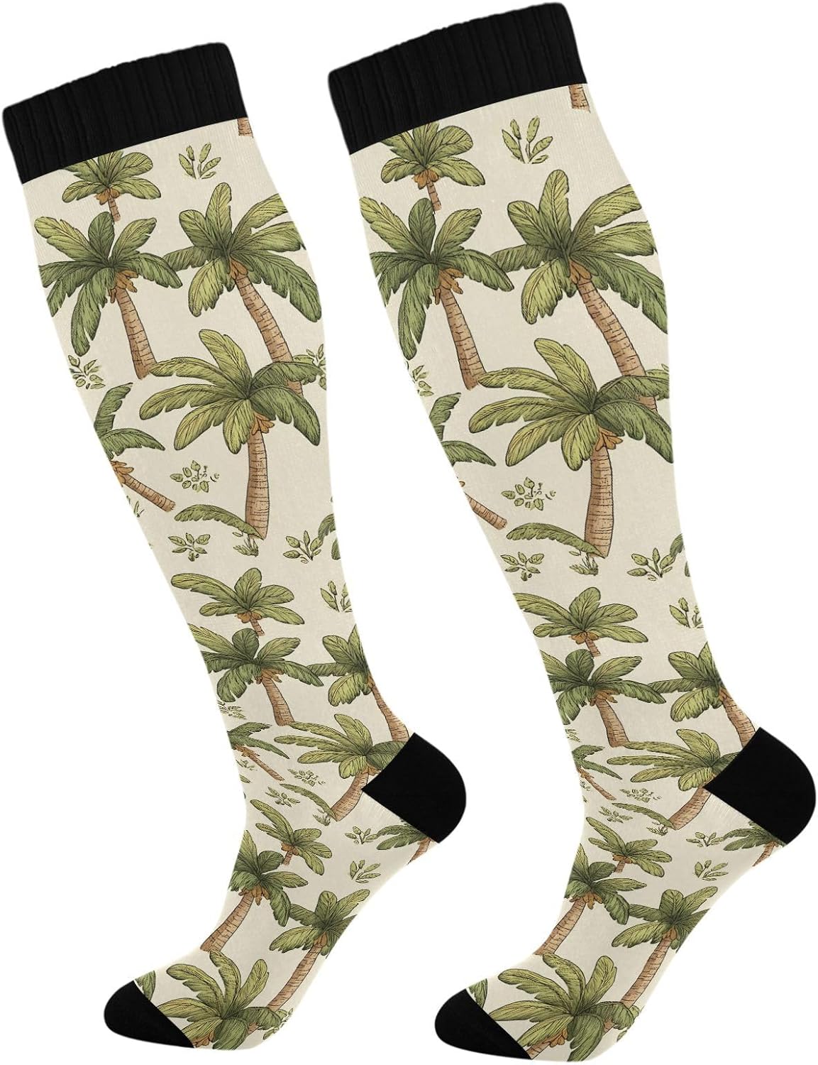 SUABO Compression Sock for Women Men Knee High Socks Circulation Long Socks for Running Travel