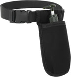 Professional Massage Therapist Holsters with Adjustable Belt, Single Massage Bottle Bag Portable Lotion Oil Waist Holder Organizer for Beauty Salons, Hospitals, Spas Therapy Supplies (Black)