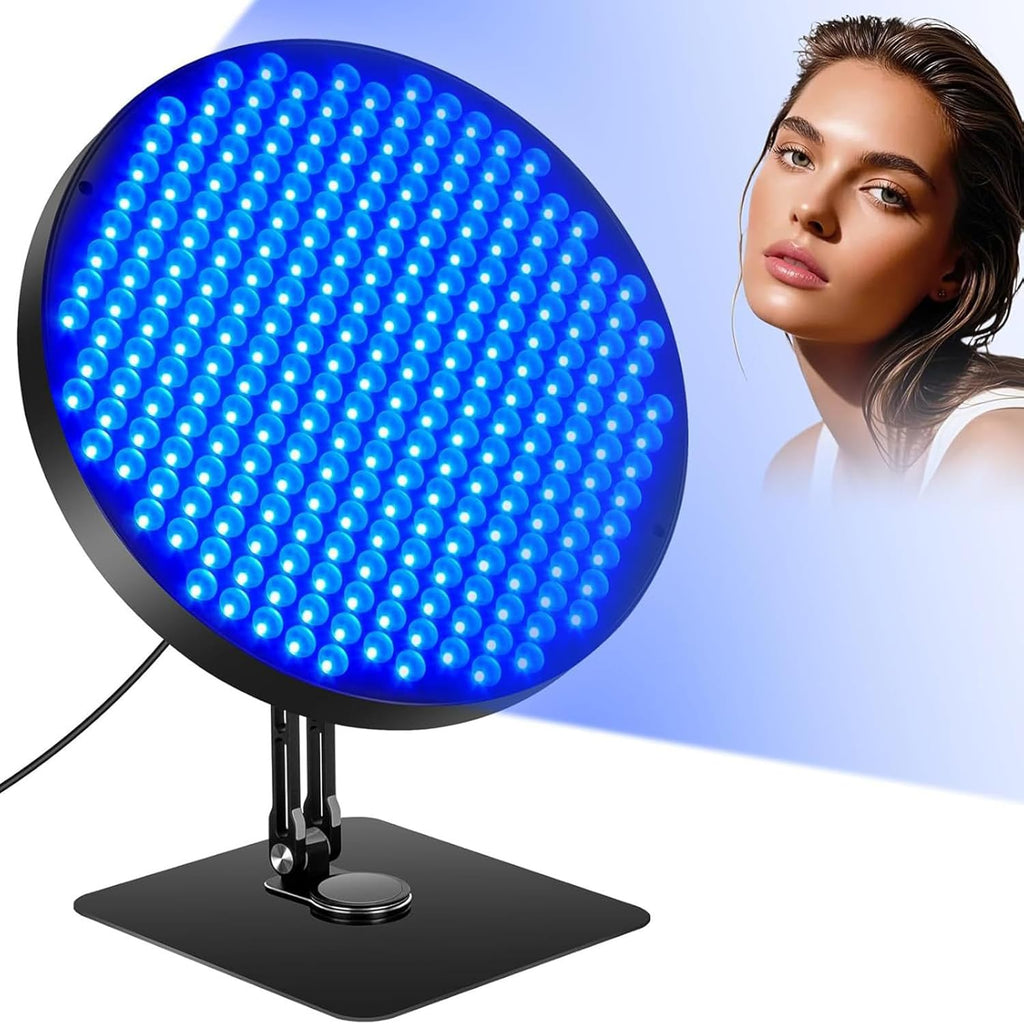 Tanning Lamp for Face and Body, Sun Lamp with Desktop Rotating Stand - 6 Energy Levels & Timer (5-30 Mins) Even Illumination for Natural Wheat & Antique Bronze Skin