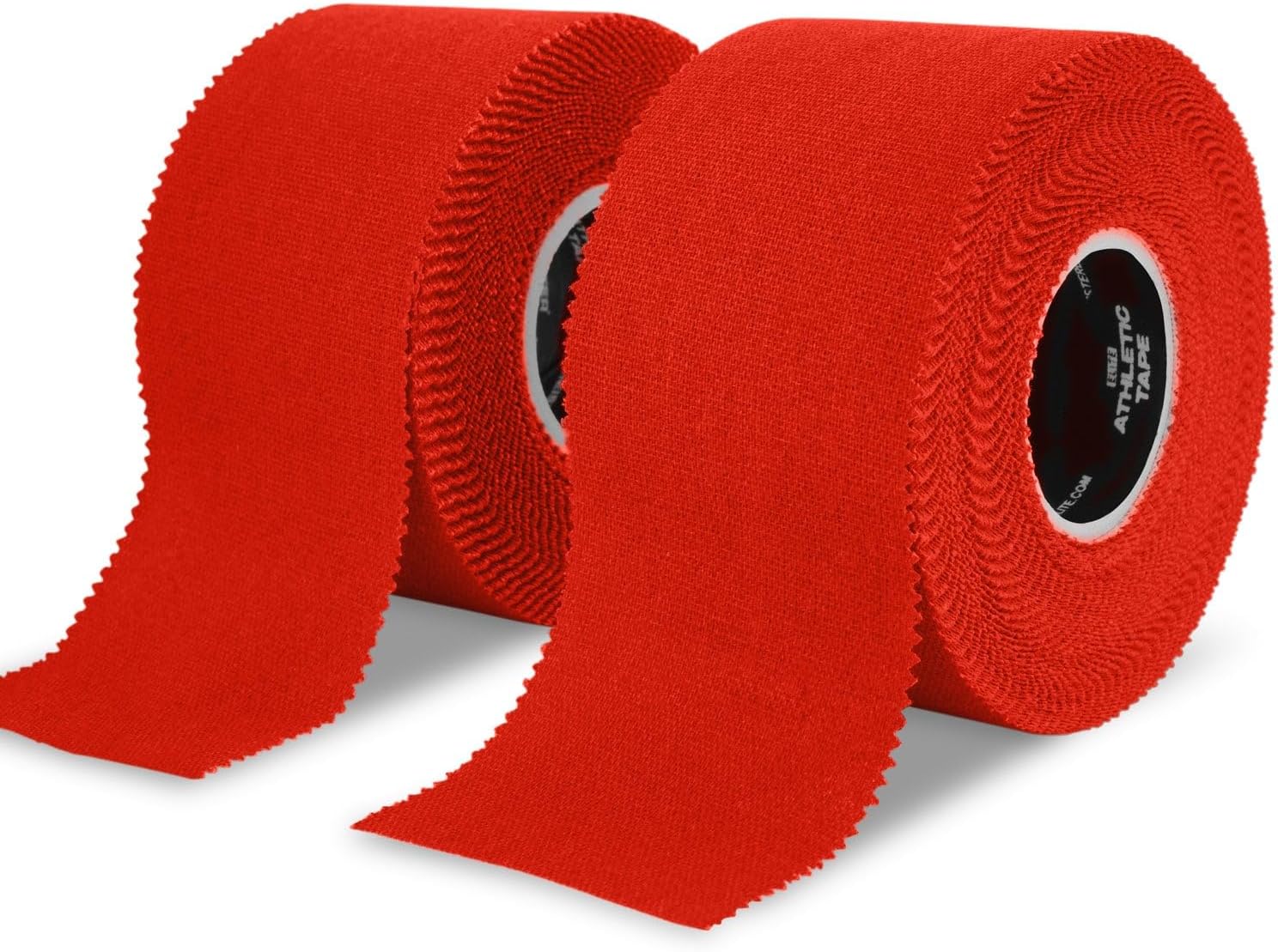 Meister Elite Athletic Tape - Breathable High-Adhesive Trainer's Tape - 2 Roll Pack - Red