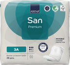 Abena San Premium Incontinence Pads, Light Absorbency, (Sizes 1 to 3A), Size 3A, (Pack of 7, 196 Count Total)