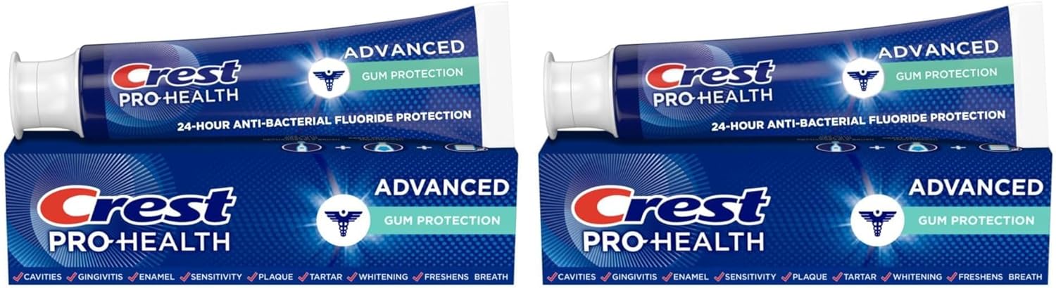 Crest Pro-Health Advanced Toothpaste | Gum Protection | 5.1 oz | Pack of 2