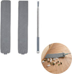 Retractable Gap Dust Cleaner, Cleaning Tool Under Appliance Or Sofa,Microfiber Hand Duster, Detachable and Washable Gap Cleaning Brush, Couch Cleaner, Including A Replacement Cloth Cover Gray