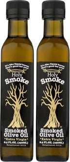 HOLY SMOKE Smoked Extra Virgin Olive Oil, 8.5 FZ (Pack of 2)