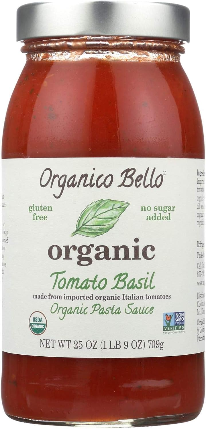 Organico Bello Organico Bello Tomato Basil, 25 Ounce