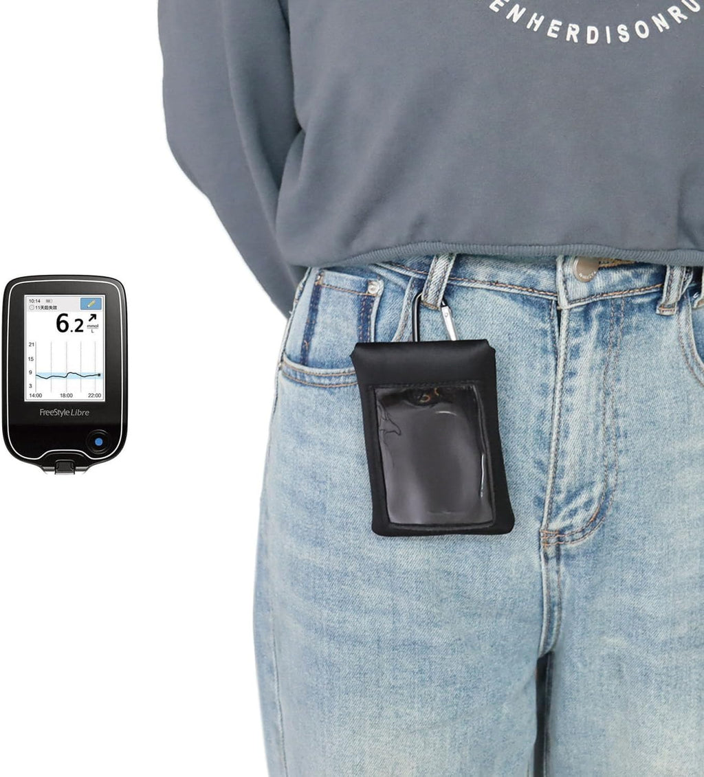 Freestyle Libre 3 Reader Case with Clip & Hook for Freestyle Libre 3 2 / Blood Glucose Meter Case Diabetes Supplies Case