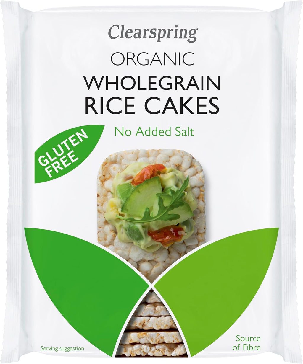 CLEARSPRING Organic Rice Cakes Wholegrain No Added Salt, 130 GR