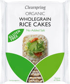 CLEARSPRING Organic Rice Cakes Wholegrain No Added Salt, 130 GR