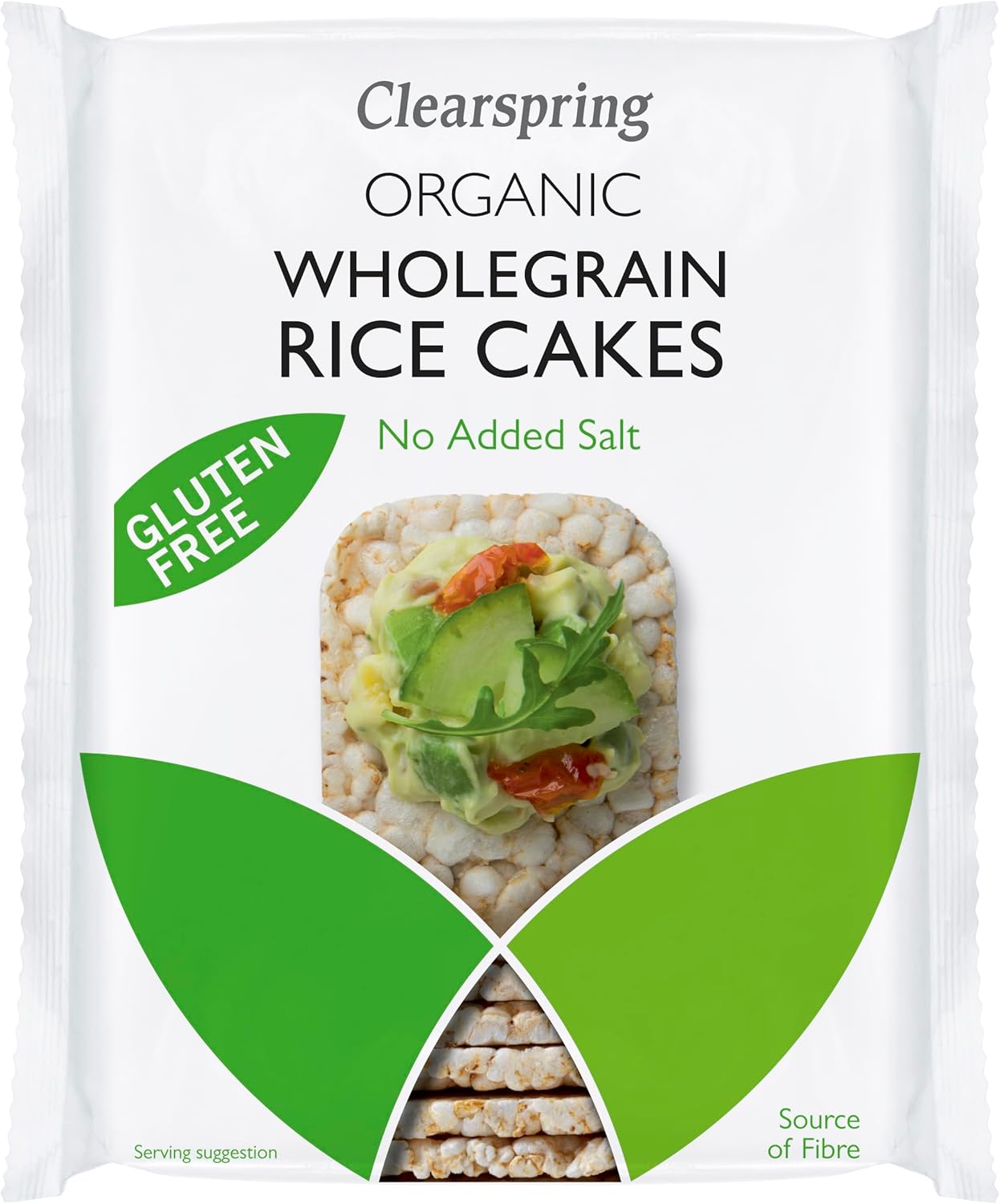CLEARSPRING Organic Rice Cakes Wholegrain No Added Salt, 130 GR