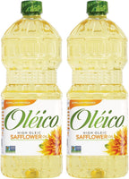 Oleico - High Oleic, Non GMO Certified, Kosher Verified, Expeller Pressed, High Heat Stable Safflower Oil, Bottle of 32.3 fl oz (Pack of 2)
