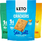 keto snacks Keto Crackers chips (variety) low carb Crackers Almond flour. Low carb snack keyto cracker zero carbs snacks no sugar, 0 no carbs sugar free snack high fiber.