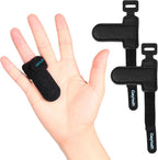 Trigger Finger Splint(2 Pack)Support Brace for Middle, Ring, Index, Thumb and Pinky Straightening Curved, Bent, Locked Stenosing Tenosynovitis Hands Tendon Lock Release Stabilizer Knuckle Wrap (Medium)