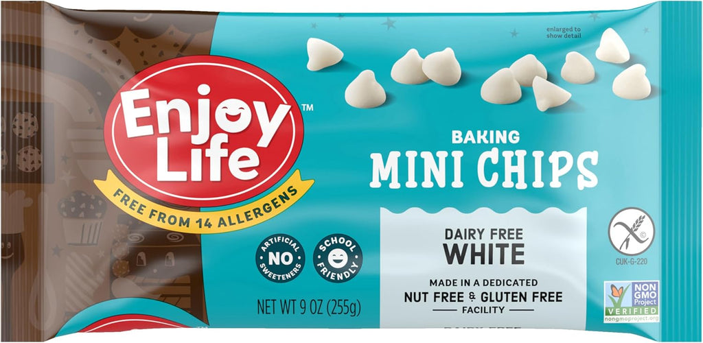Enjoy Life Baking White Chocolate Mini Chips, 9oz Bag