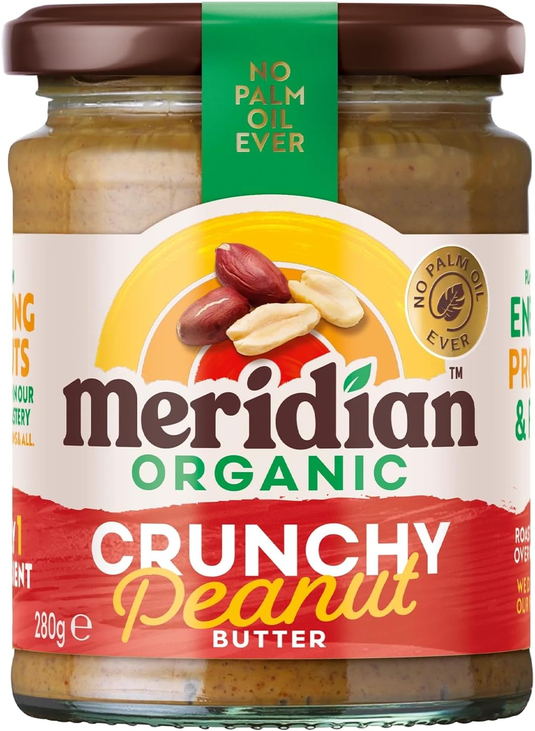 Meridian - Organic Peanut Butter Crunchy 100% - 280g