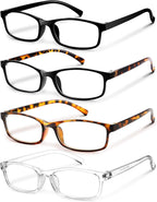 Gaoye +1.0 Multi Pack Reading Glasses Women - Blue Light Blocking Lenses, TR90 Frames, UV400 - Eyeglasses with Clear Vision