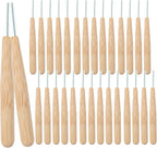 HEALLILY 30pcs Interdental Brushes with Bamboo Handle 1.0mm Between Teeth Toothbrush Oral Hygiene Cleaner Gingival Dental Floss Pick for Personal Health Care