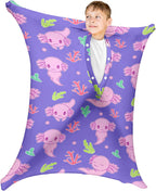 Axolotl Stretchy Sensory Body Socks - Stretchable Sensory Sack to Help Kids Relax and Focus - ADHD and Improve Sensory Full Body Sock for Kids (Small)