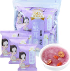 Hee Creek Freeze Dried White Fungus Soup 5.6oz/160g (10 pack x 16g) Healthy Nutritious Instant Tremella Porridge, Purple Sweet Potato Wolfberry, No Additives, Ready in Minutes 即食早餐代餐 紫薯枸杞银耳羹