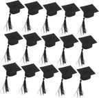 Zerodeko 20pcs Mini Graduation Cap Bottle Covers Decorative Wine Bottle Toppers Tassels for Graduation Party Favors and Craft Projects Tassel Design