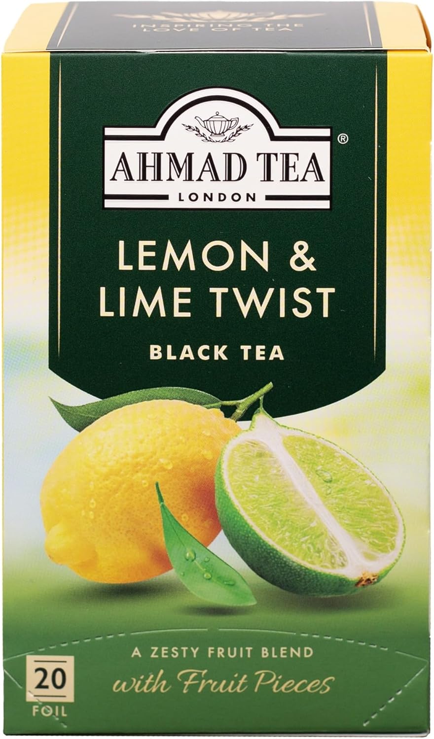 Ahmad Teas - Lemon & Lime Black Tea 1.4oz - 20 Tea Bags