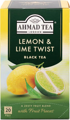 Ahmad Teas - Lemon & Lime Black Tea 1.4oz - 20 Tea Bags